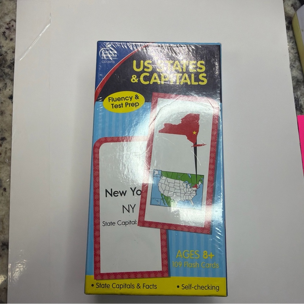 USA States & Capitals Flash Cards